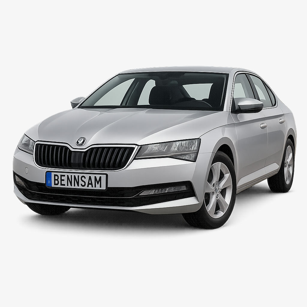 Samochód osobowy i tablica skup aut - lokalizacje.