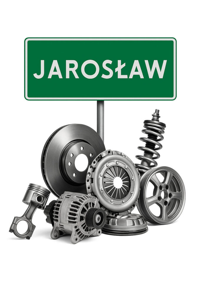 Znak drogowy Jarosław i części używane.